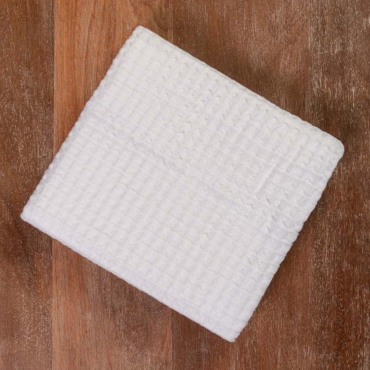 Белое вафельное банное полотенце, 60х100 см Air Waffle White 60x100 cm