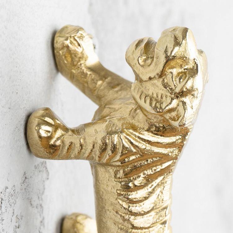 Однорожковый золотой крючок Тигр Coat Rack Tiger Gold