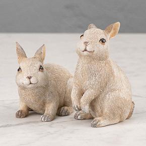 Set Of 2 Rabbit Figurines