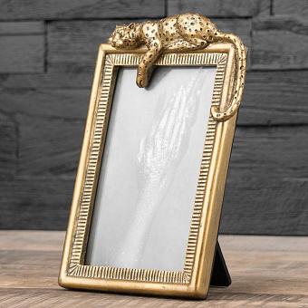 Picture Frame With Golden Panther