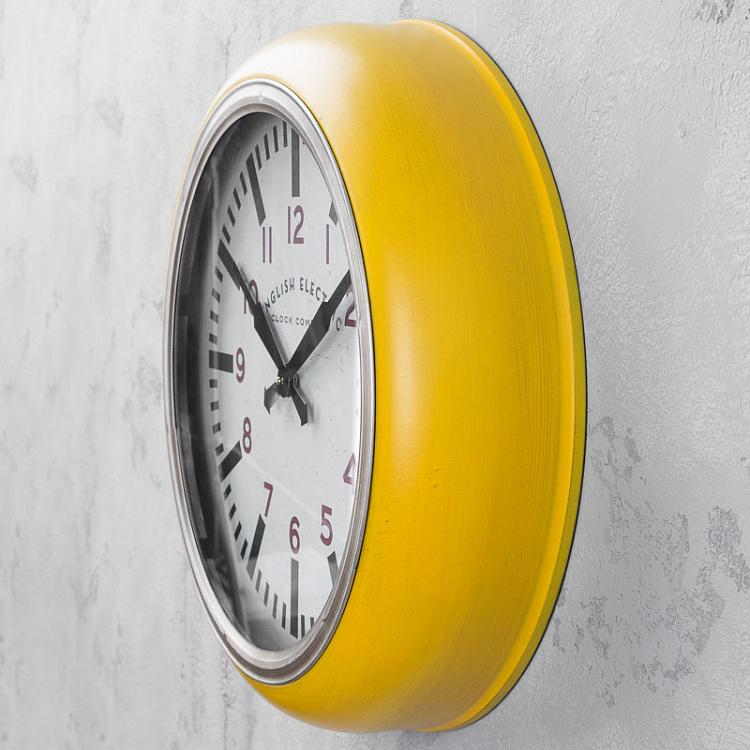 Настенные Жёлтые часы Yellow Clock English Electric