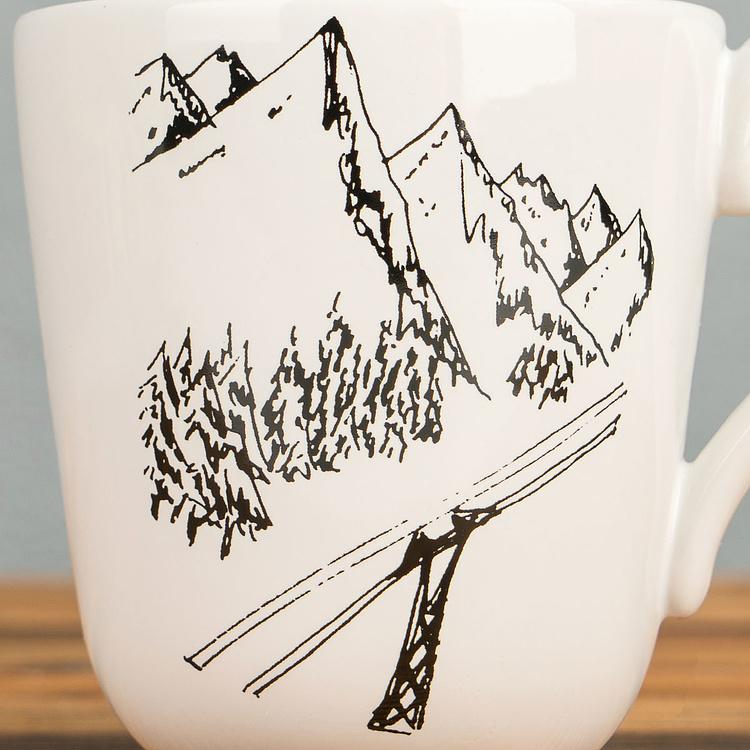 Набор из трёх кружек Горнолыжное путешествие Set Of 3 Mugs Ski Trip