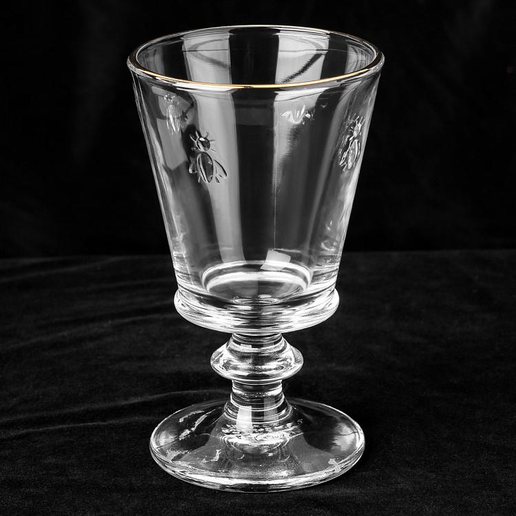 Бокал для вина Пчёлы с золотой каймой Abeille Gold Edition Wine Glass