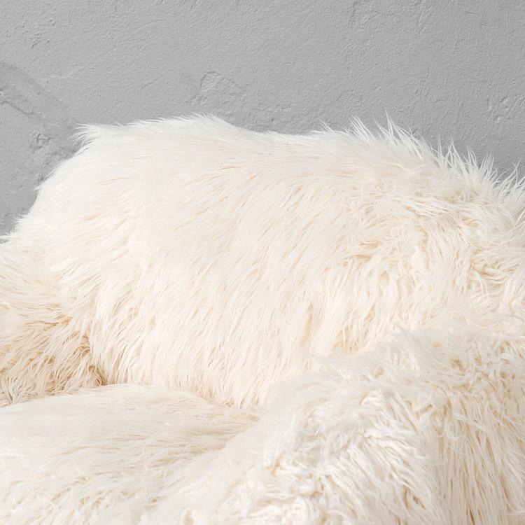 Кресло Snug Chair искусственный мех Mongolia Cream - ракурс 6