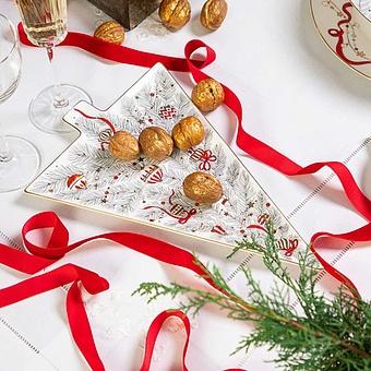 Сервировочное блюдо New Year Christmas Tree Dish