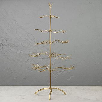 Metal Twig Display Tree Gold 93 cm