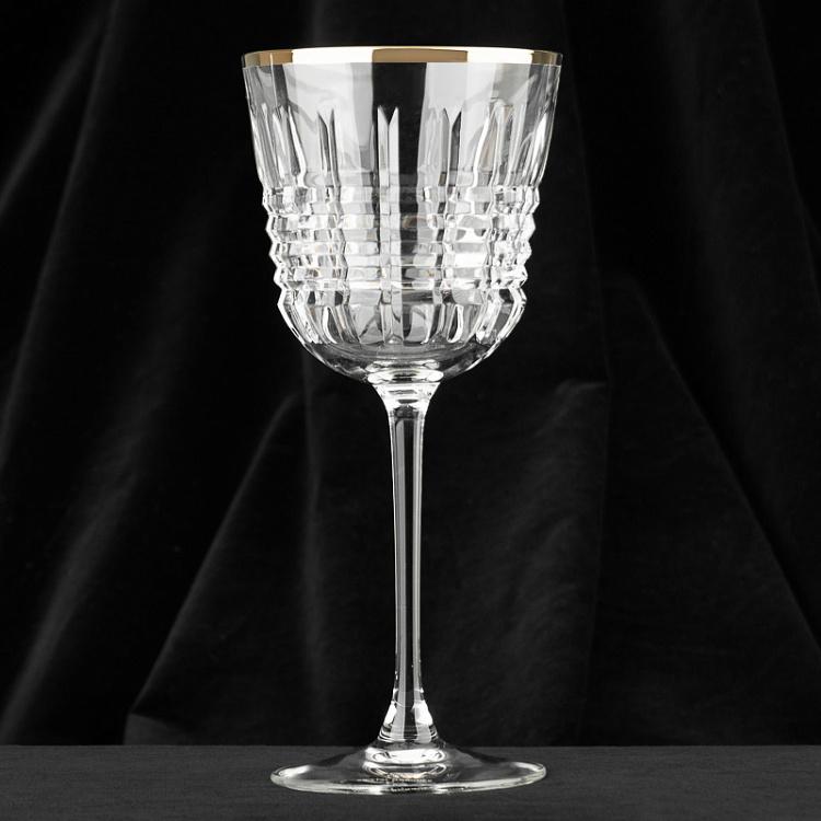 Бокал для вина с золотым ободком Рандеву Rendez-Vous Wine Glass With Golden Rim