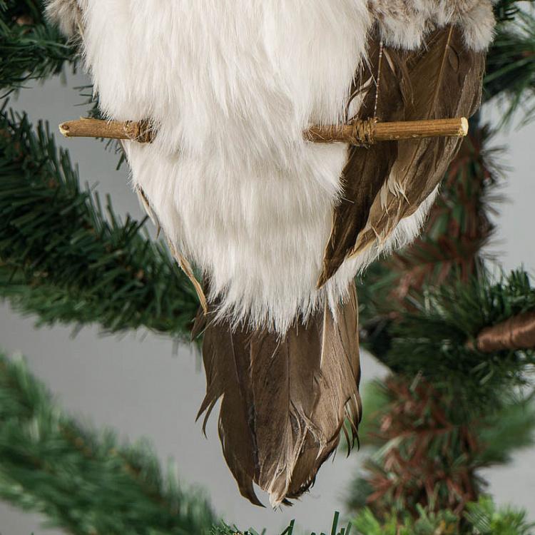 Ёлочная игрушка Сова на ветке, L Owl On Branch 36 cm