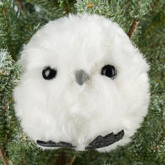 Round Owl With Open Eyes 10 cm