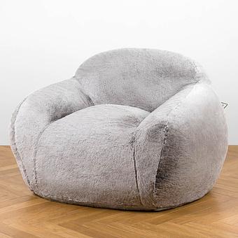 Кресло Snug Chair искусственный мех Big Bear Grey