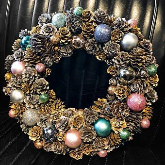 Delicate Tones Wreath With Balls 24 cm