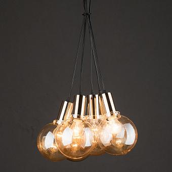 Lamp Bulb Bundle Amber Glass