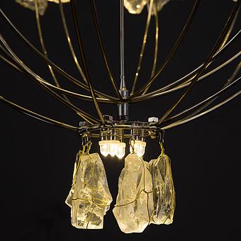 Люстра Classic Volt Chandelier хрусталь и металл Clear Crystal and Natural Metal