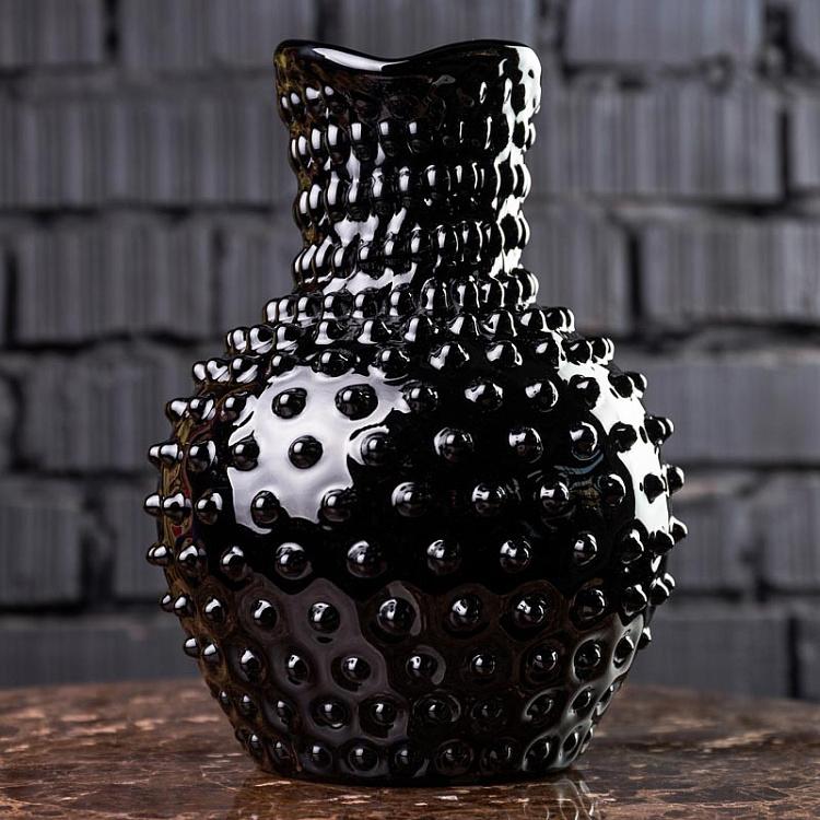 Чёрный кувшин Диамант Pitcher Hobnail Black Large