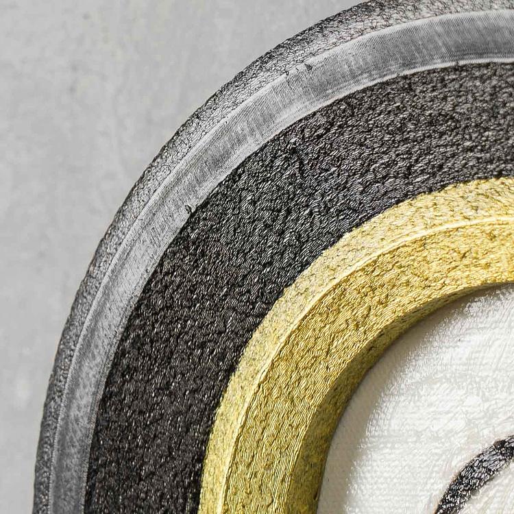 Картина в круглой раме Пятнистая лошадь Spotted Horse Painting In Round Frame