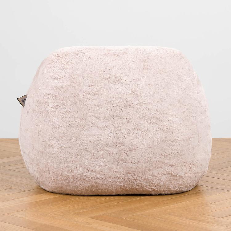 Кресло Baby Snug Chair искусственный мех Big Bear Pink - ракурс 4
