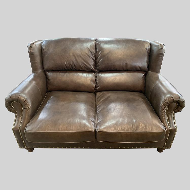 Двухместный диван Churchill 2 Seater RM натуральная кожа Antique Master - ракурс 3