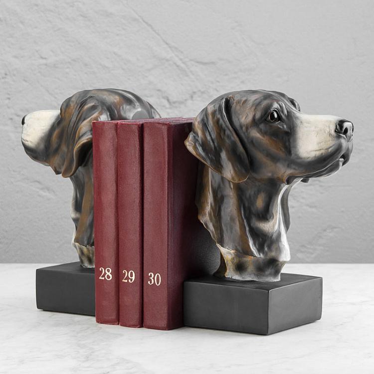 Набор из двух держателей для книг Головы собак Bookend Dogs Heads