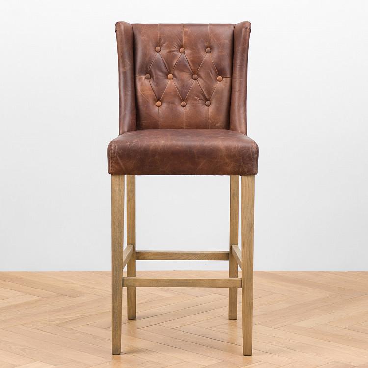 Барный стул Кровавая Мэри, светлые ножки Bloody Mary Barstool, Oak Brown