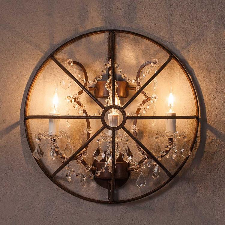 Бра Хрустальное с гироскопом Gyro Crystal Sconce