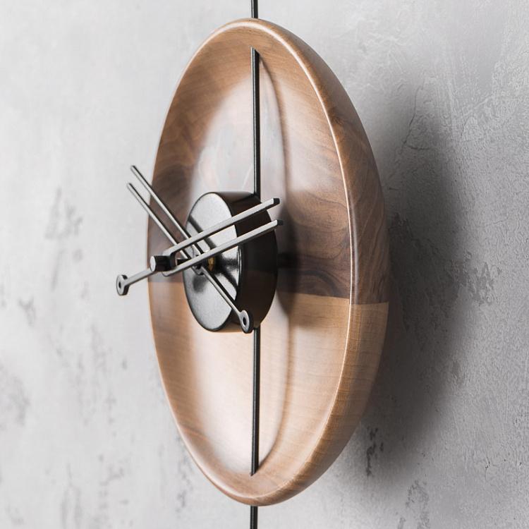 Настенные часы из ореха Орбита Orbit Walnut Clock