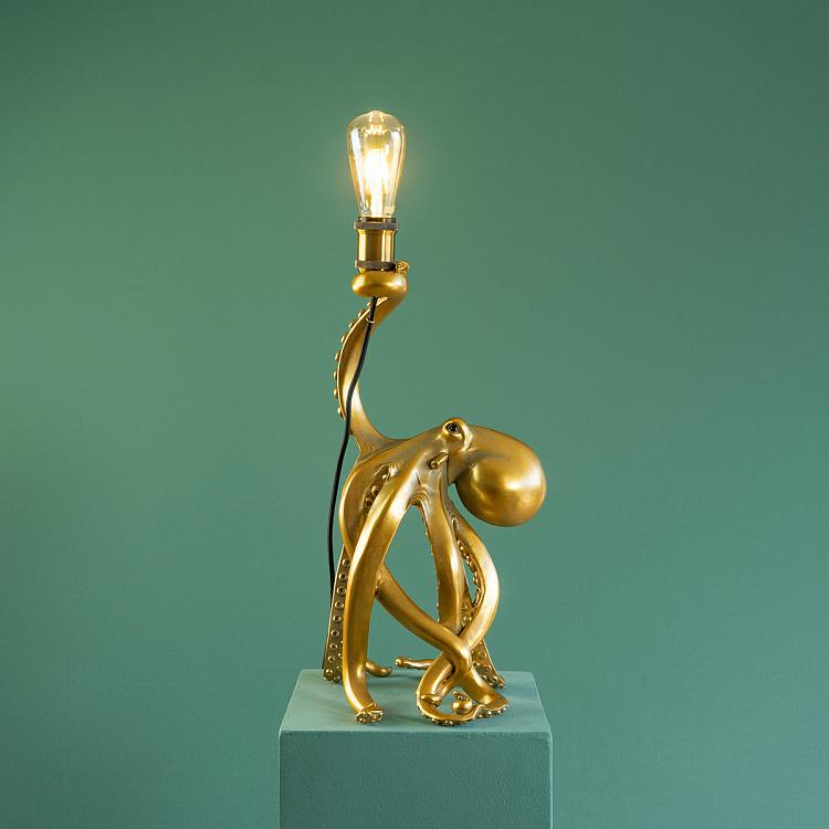 Настольная лампа Золотой осьминог Отто Table Lamp Golden Octopus Otto