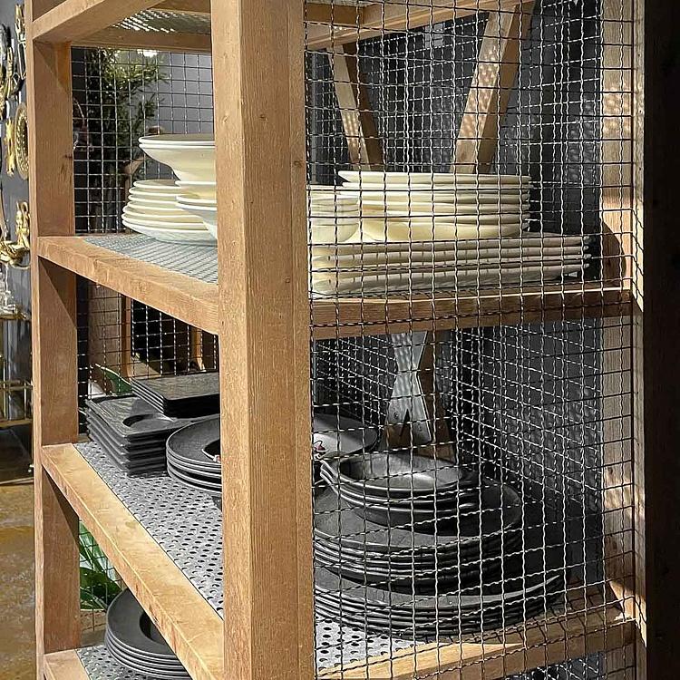 Стеллаж Селвейдж дисконт Salvage Open Grill Bookcase discount