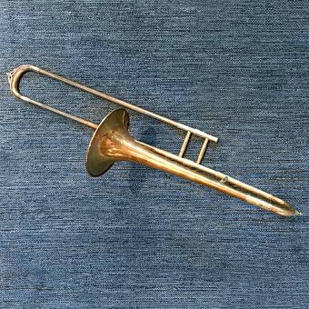Vintage Trombone In Case 1