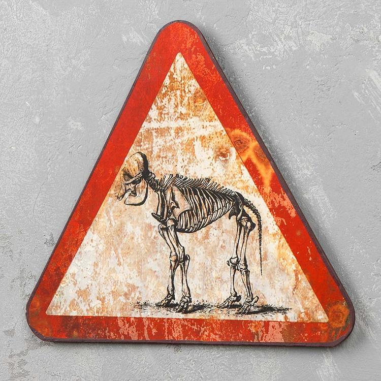 Металлическая табличка Скелет животного Sign Animal Skeleton