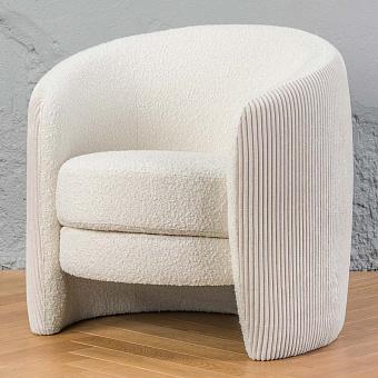 Кресло Cord And Curly Armchair Bianco