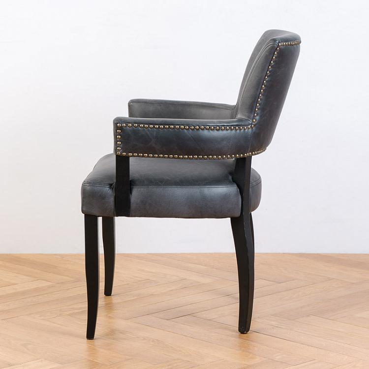 Стул Ньюпорт с подлокотниками, чёрные ножки Newport Dining Chair, Oak Black