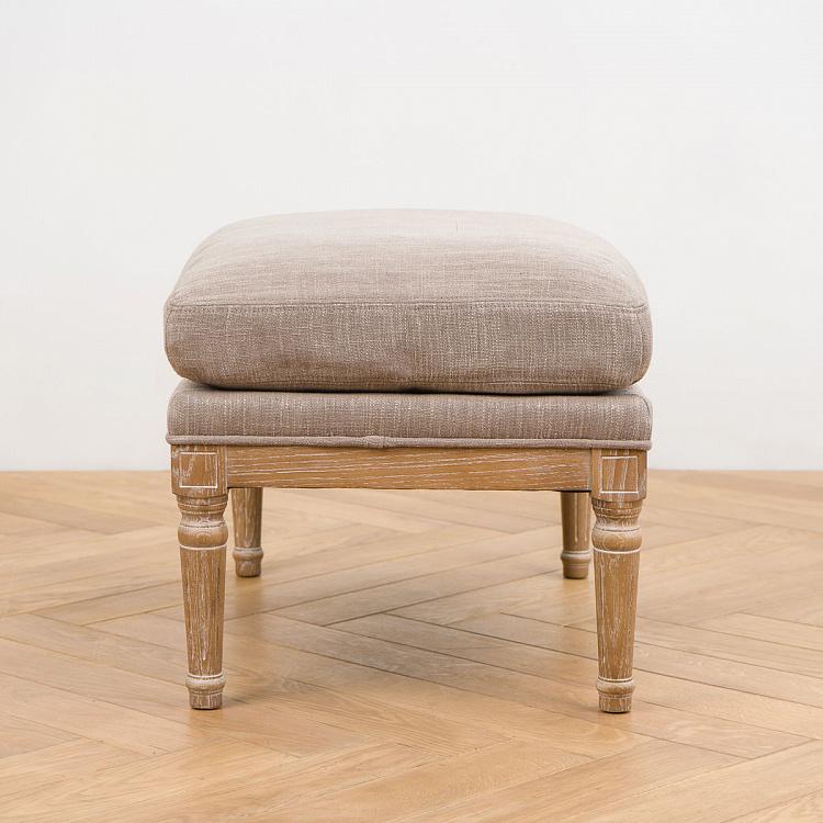 Банкетка Джон, песочные ножки John Footstool, Oak Sandwashed