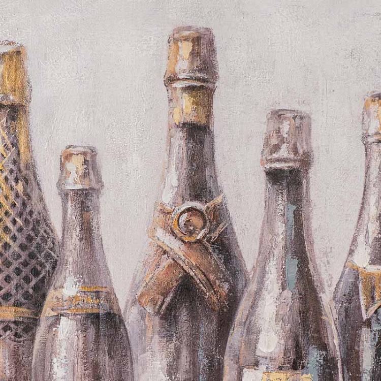 Картина Шампанское, акрил, холст Canvas Acrylic Painting Champagne