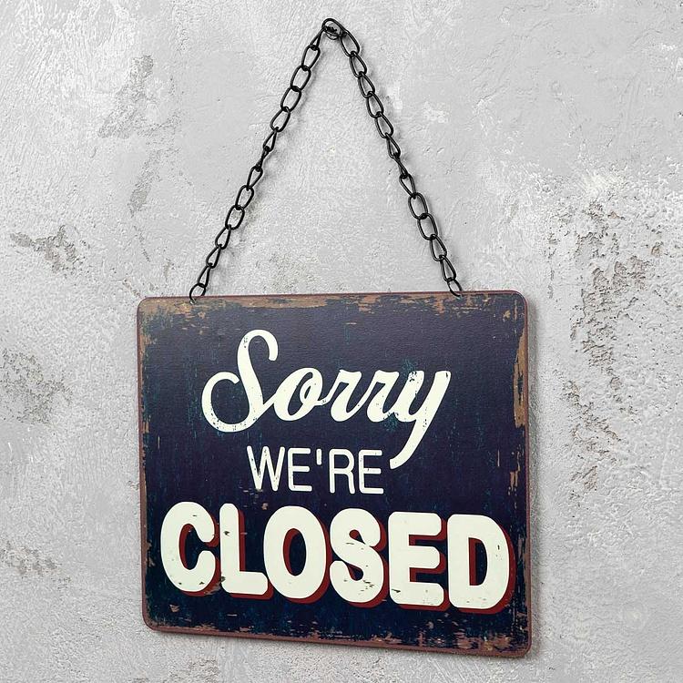 Металлическая табличка Открыто и Закрыто Metal Sign Open And Closed