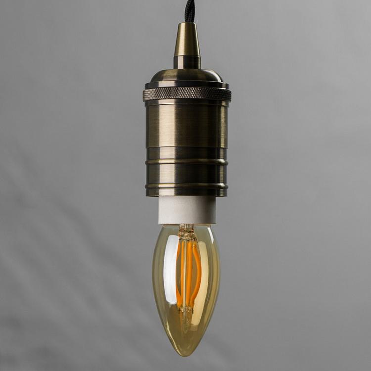 Филаментная светодиодная лампа Эдисон Лист Цитадель E14 4 Вт, золотая колба Edison Leaf Gold Citadel E14 4W