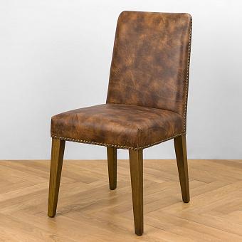 Стул Ella Chair, Ash Ochre Brown натуральная кожа Antique Brown
