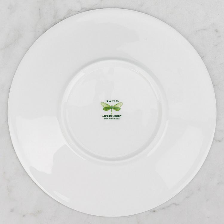 Десертная тарелка Зелёная жизнь, M Life In Green Dessert Plate Medium