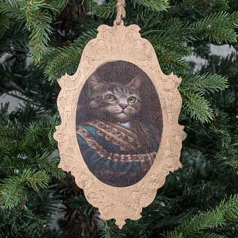 Новогодняя подвеска Wooden Pendant Mister Cat 23 cm