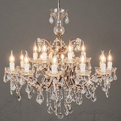Люстра Crystal Chandelier Medium хрусталь и металл Clear Crystal and Antique Rust