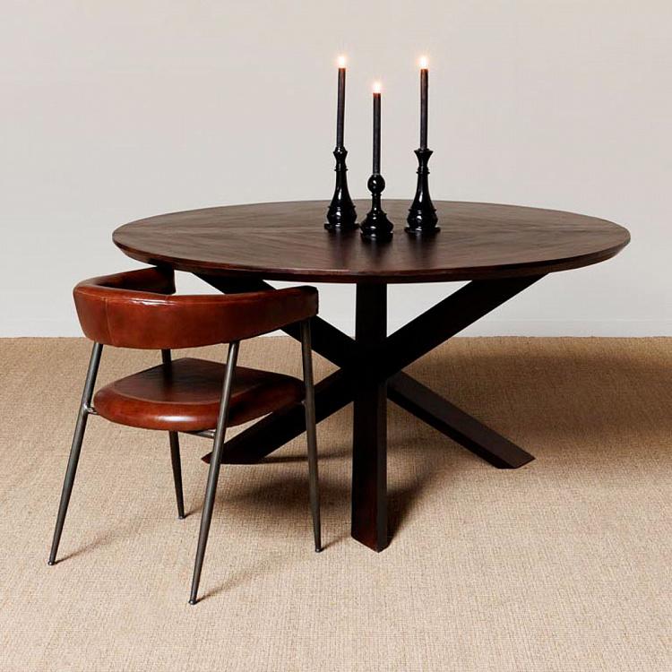 Круглый обеденный стол Серина Dining Table Cross Feet Serina