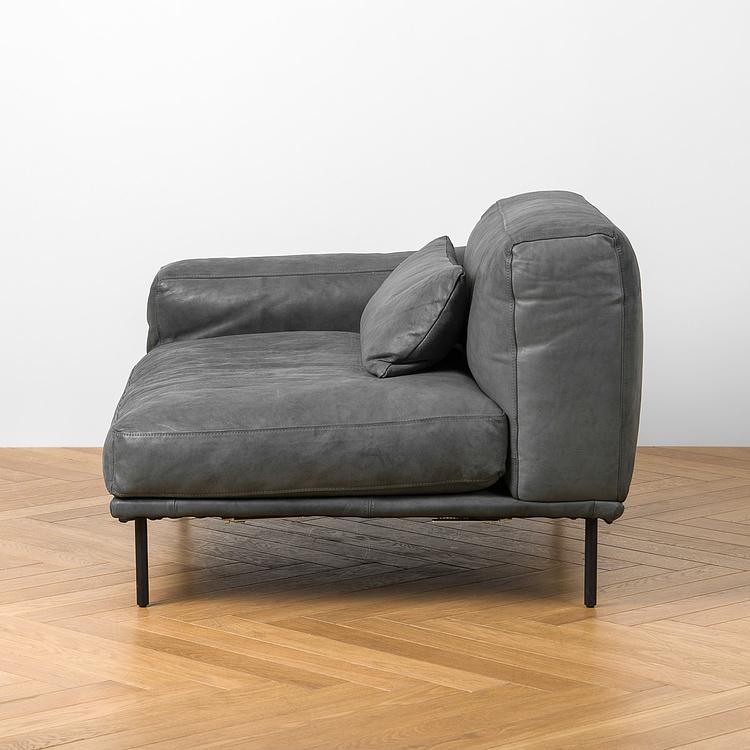 Угловой модульный кожаный диван Студио Studio Group Leather