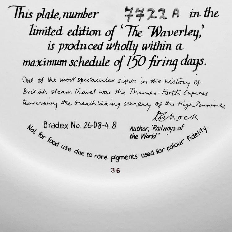 Винтажная тарелка Уэверли Vintage Plate Waverley