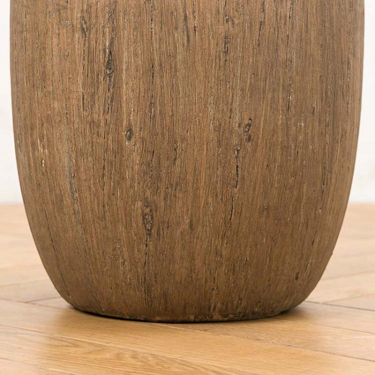 Кашпо-чаша Эффектори, светлый дуб, M Effectory Wood Bowl Pot Light Oak Medium