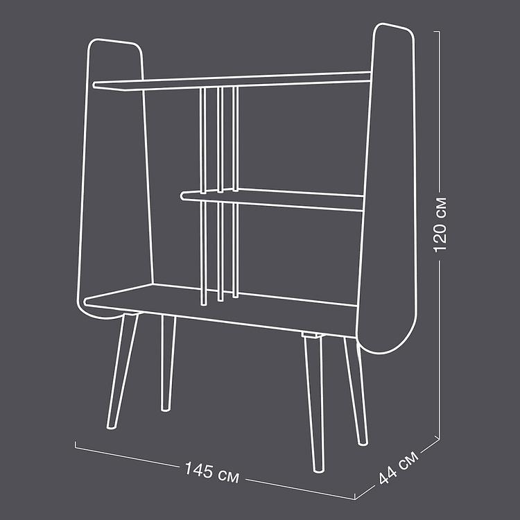 Стеллаж Charing Cross Bookcase Mango Wood - ракурс 13