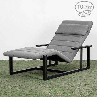 Садовый шезлонг-лежак Roxy Lounger, Black акриловая ткань Flanelle