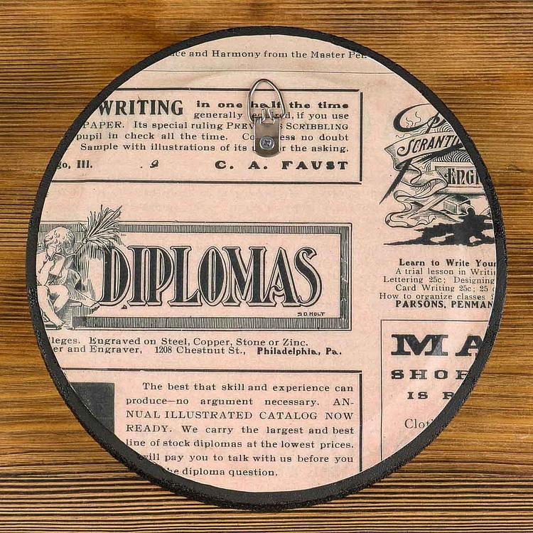 Картина в круглой раме Пятнистая лошадь Spotted Horse Painting In Round Frame