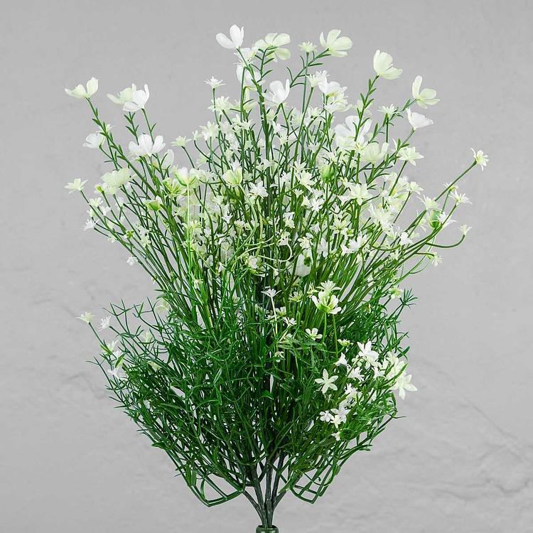 Искусственное растение Flowering Field Bush White 35 cm
