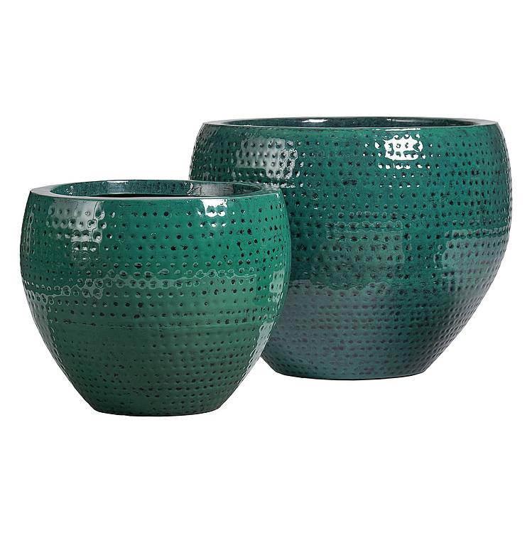 Кашпо Effectory Ron Classic Bowl Pot Jade Large - ракурс 2