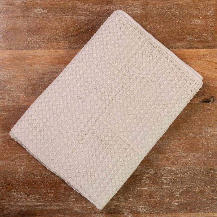Бежевое вафельное банное полотенце, 70x140 см Air Waffle Beige 70x140 cm