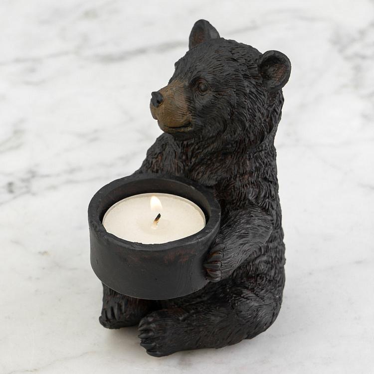 Подсвечник Сидящий медведь Seated Bear Tealight Holder